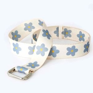 NIP Floral pattern tape belt, adjustable OSFM